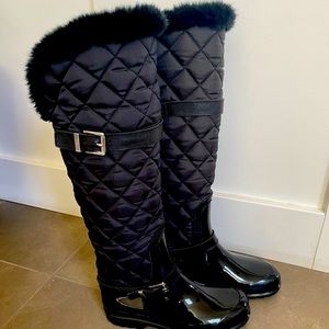Michael Kors Fulton Quilted Boots Size 8